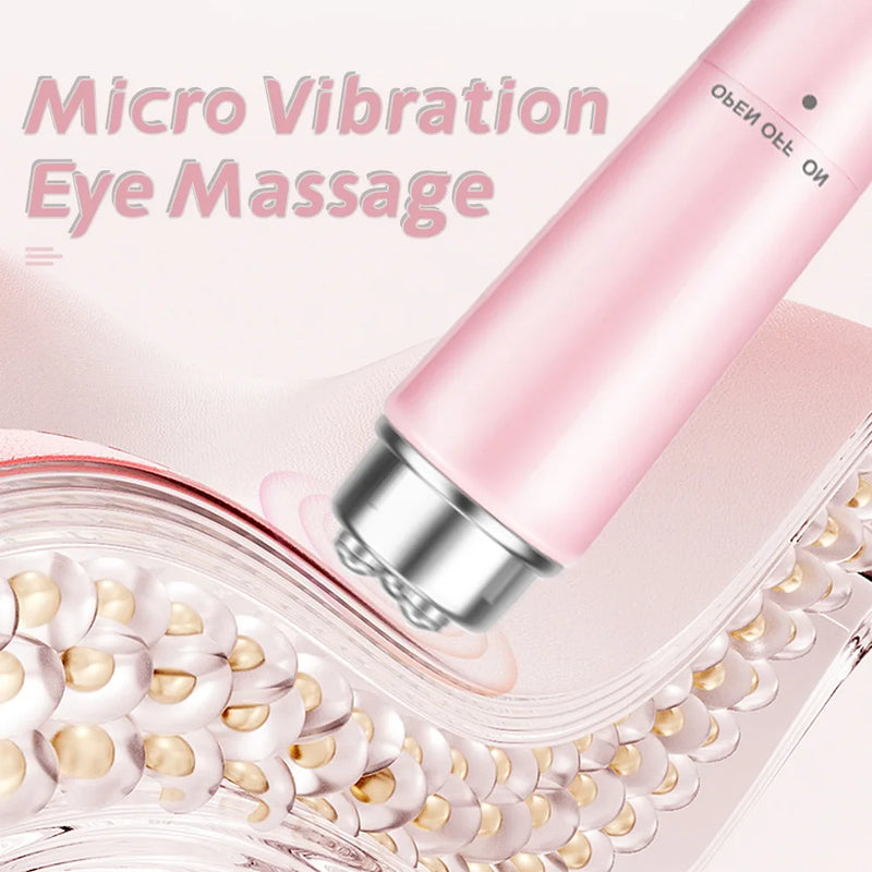 Massageador facial elétrico 4 em 1, microvibração.